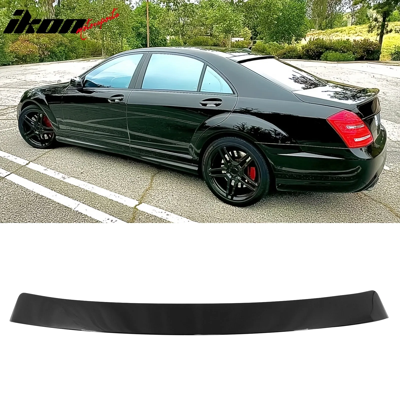 2007-2013 Mercedes Benz S Class W221 4D RL Style Roof Spoiler ABS