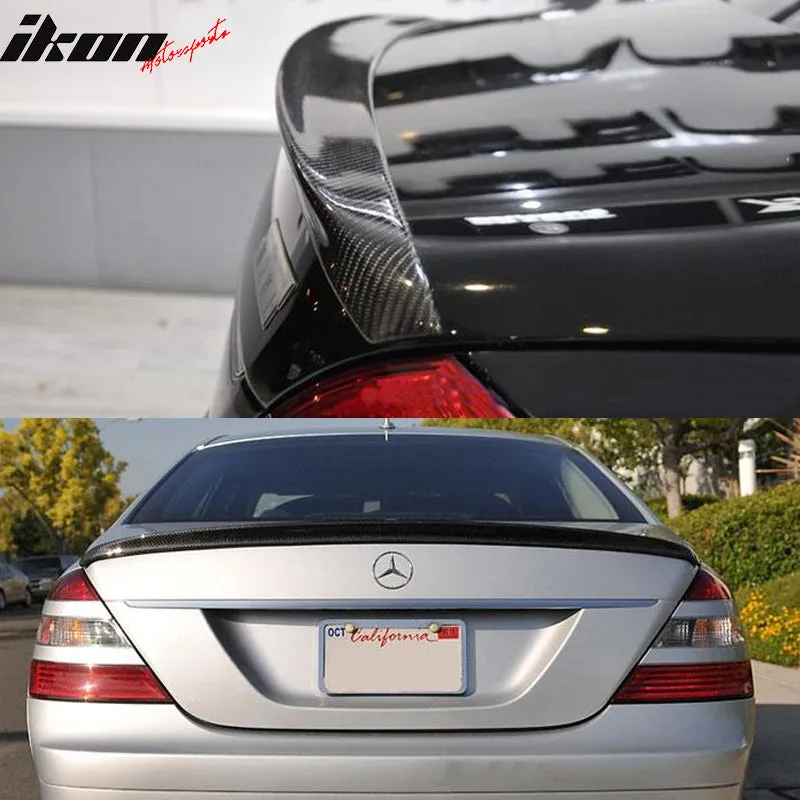 2007-2013 Mercedes-Benz W221 S-Class AMG Trunk Spoiler Carbon Fiber