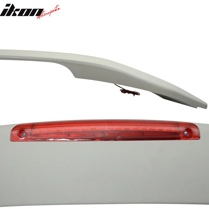 2013-2016 Honda Accord Sedan OE Unpainted Rear Spoiler Wing LED Light