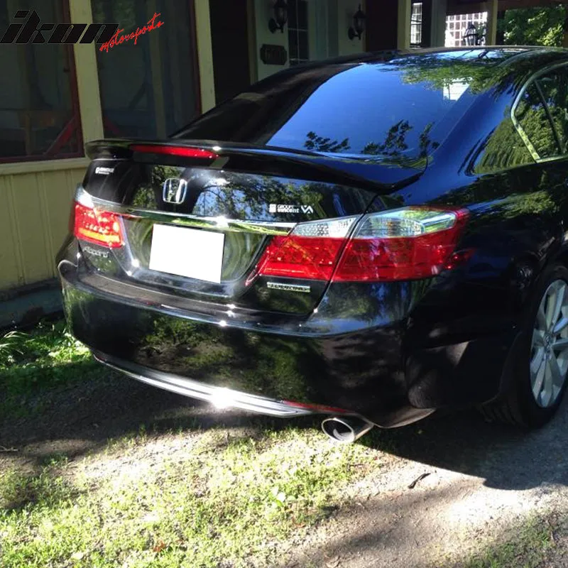 2013-2016 Honda Accord Sedan OE Unpainted Rear Spoiler Wing LED Light