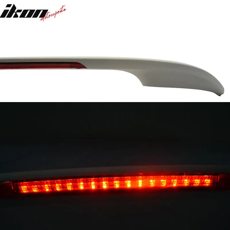 2013-2016 Honda Accord Sedan OE Unpainted Rear Spoiler Wing LED Light