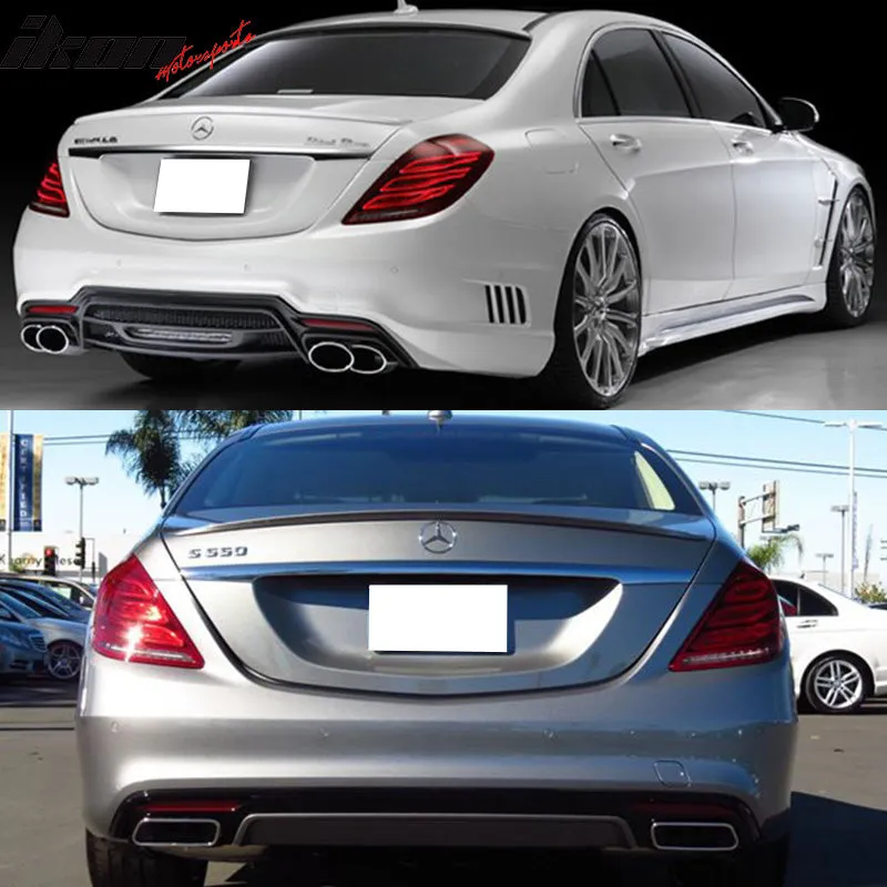 2014-2020 Benz W222 S Class 4Door OE Style Trunk Spoiler ABS