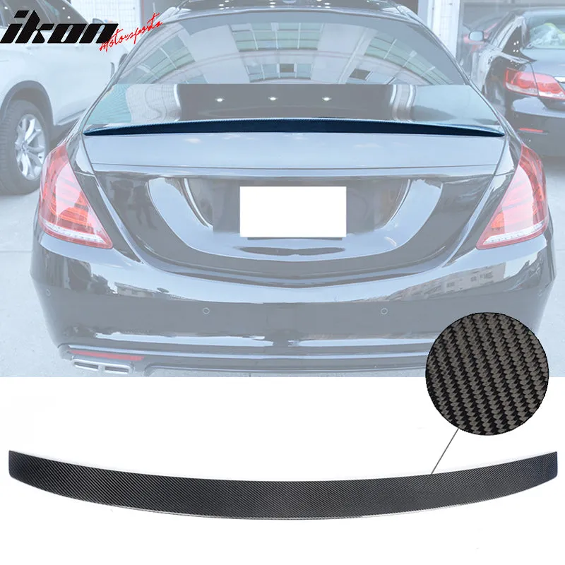 2014-2020 Benz W222 S Class B Style Rear Trunk Spoiler Carbon Fiber