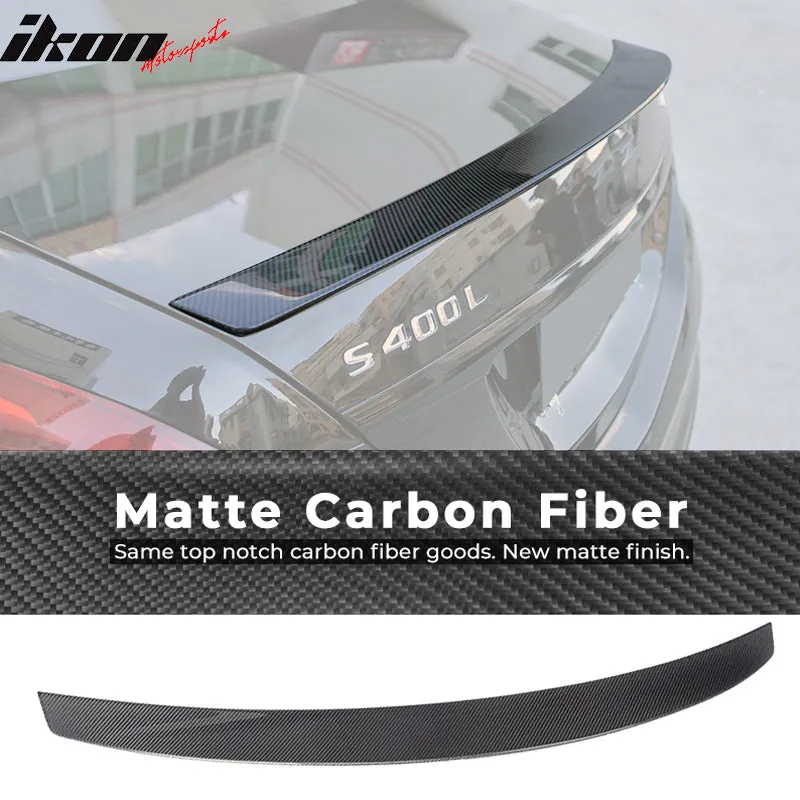 2014-2020 Benz W222 S Class B Style Rear Trunk Spoiler Carbon Fiber