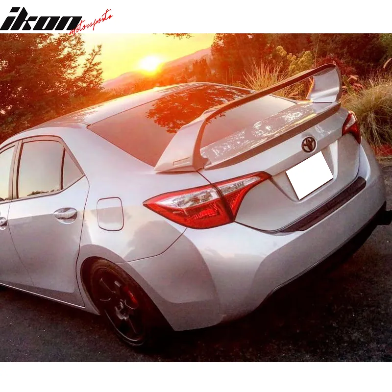 2014-2021 Toyota Corolla E170 Sedan Matte Black Rear Spoiler Wing ABS