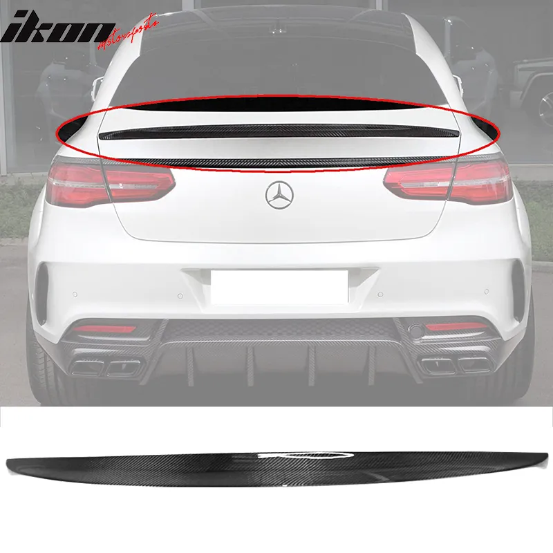 2016-2019 Benz GLE Class C292 Coupe IKON Carbon Fiber CF Trunk Spoiler