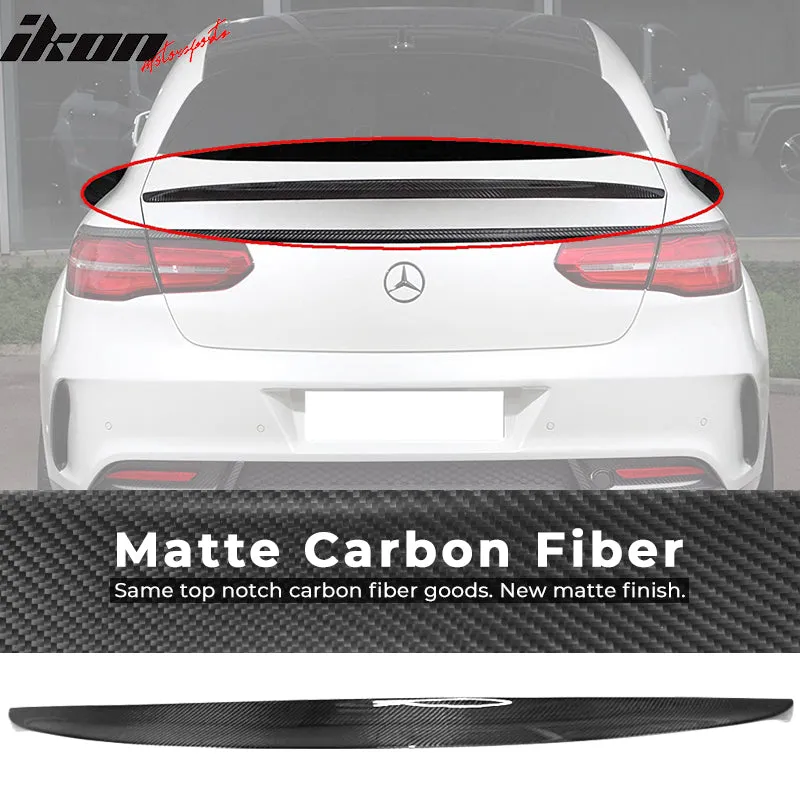 2016-2019 Benz GLE Class C292 Coupe IKON Carbon Fiber CF Trunk Spoiler