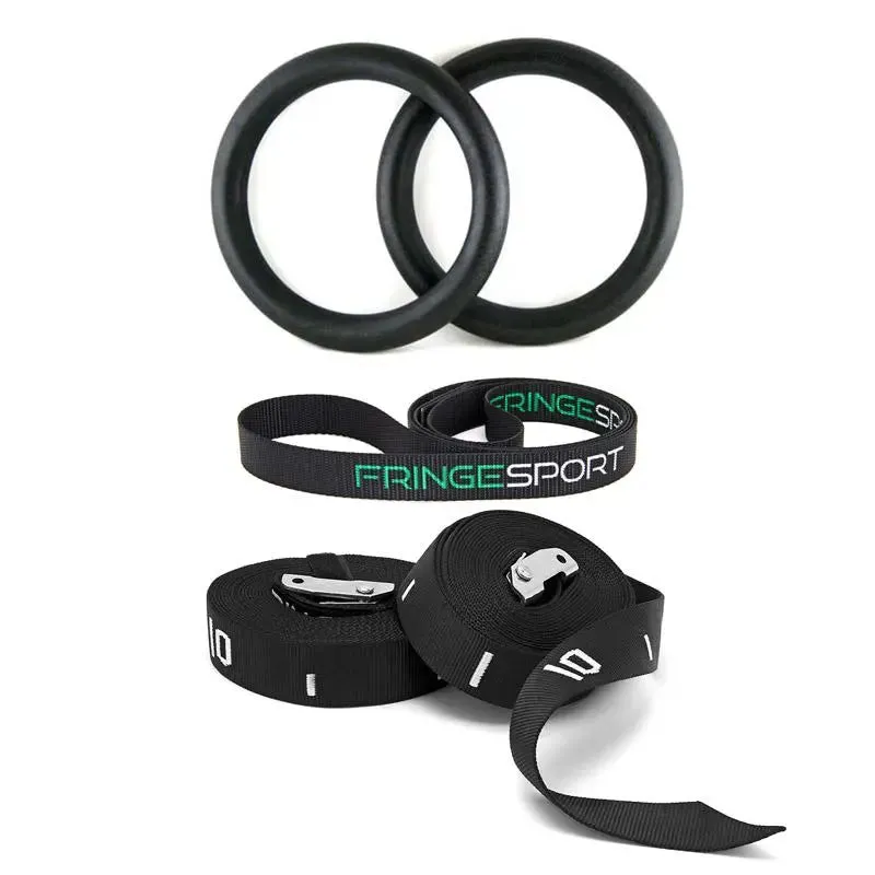 28mm Plastic Gymnastic Rings w/ Straps