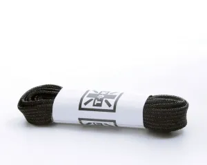 75 CM Metallic Black Flat Laces