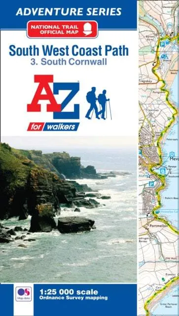 A-Z Adventure Atlas South West Coast Path 3: South Cornwall