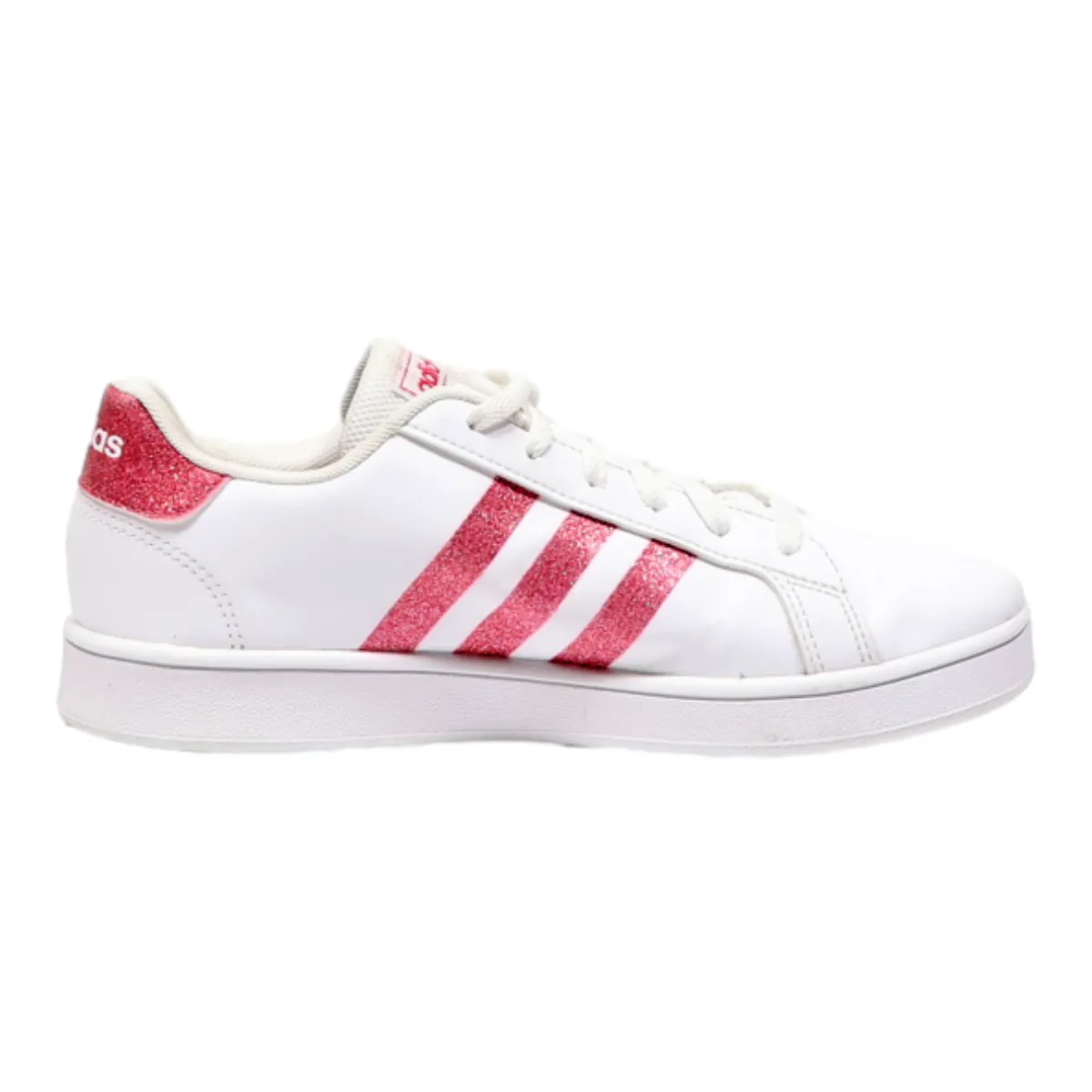 ADIDAS Grand Court Sneaker Trainers White Leather Girls UK 4.5