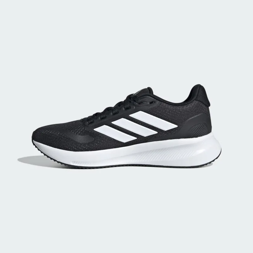 ADIDAS KID'S RUNFALCON 5 BLACK/WHITE RUNNING SHOES