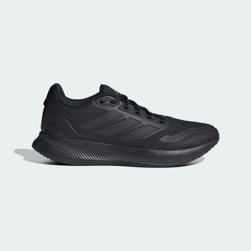 ADIDAS KID'S RUNFALCON 5 TRIPLE BLACK RUNNING SHOES