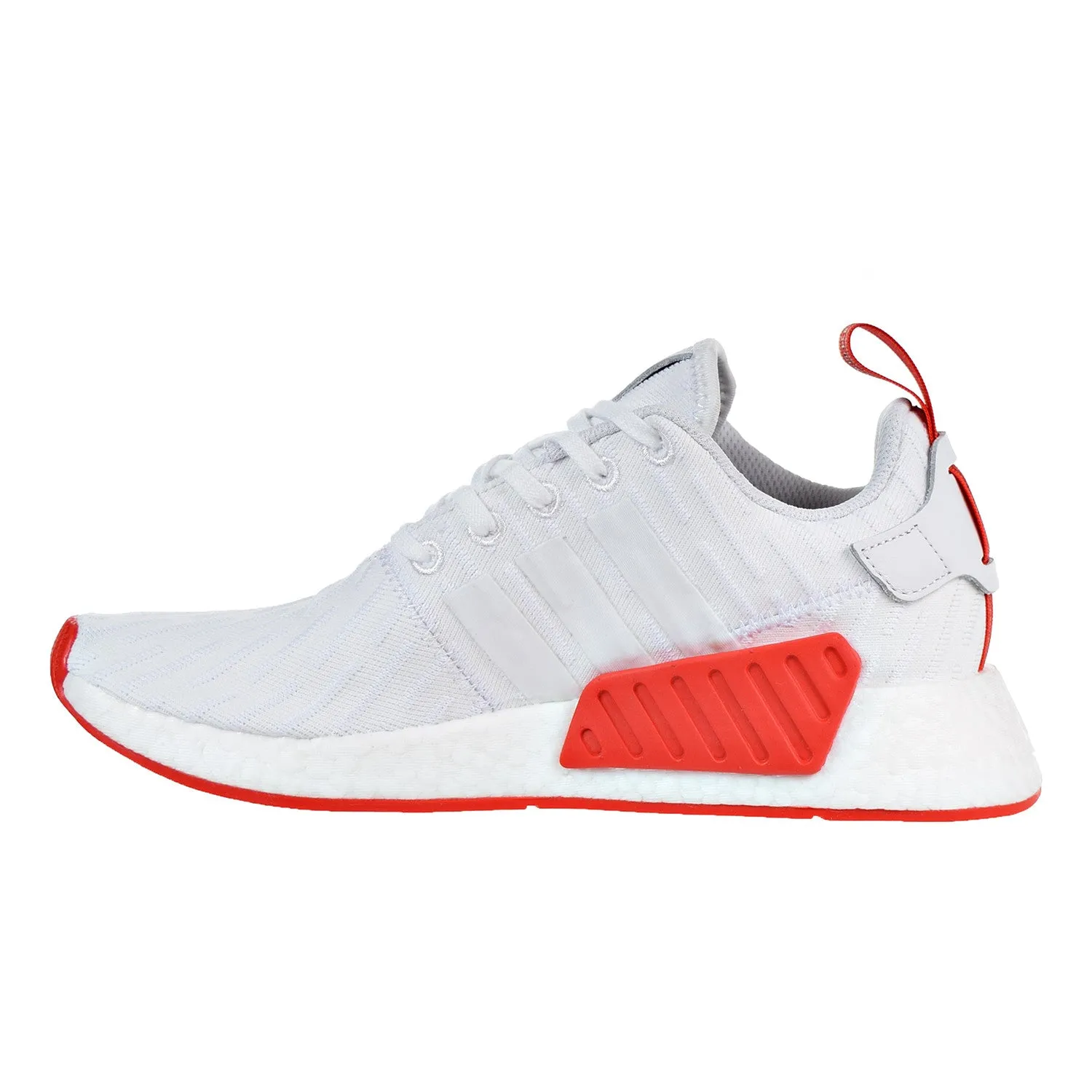 Adidas NMD_R2 Primeknit Men's Shoe White/Core Red