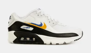 Air Max 90 Double Swoosh Grade School Lifestyle Shoes (White/Black)