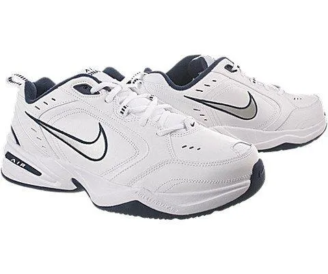 Air Monarch IV 4E Running Shoes 12 White Metc Silvermidnight Navy