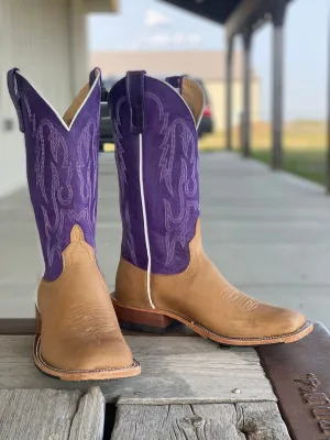 Anderson Bean | Teak Crazyhorse Purple Mad Dog Boot