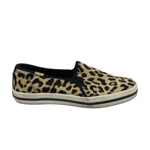 Animal Print Shoes Flats Keds, Size 6