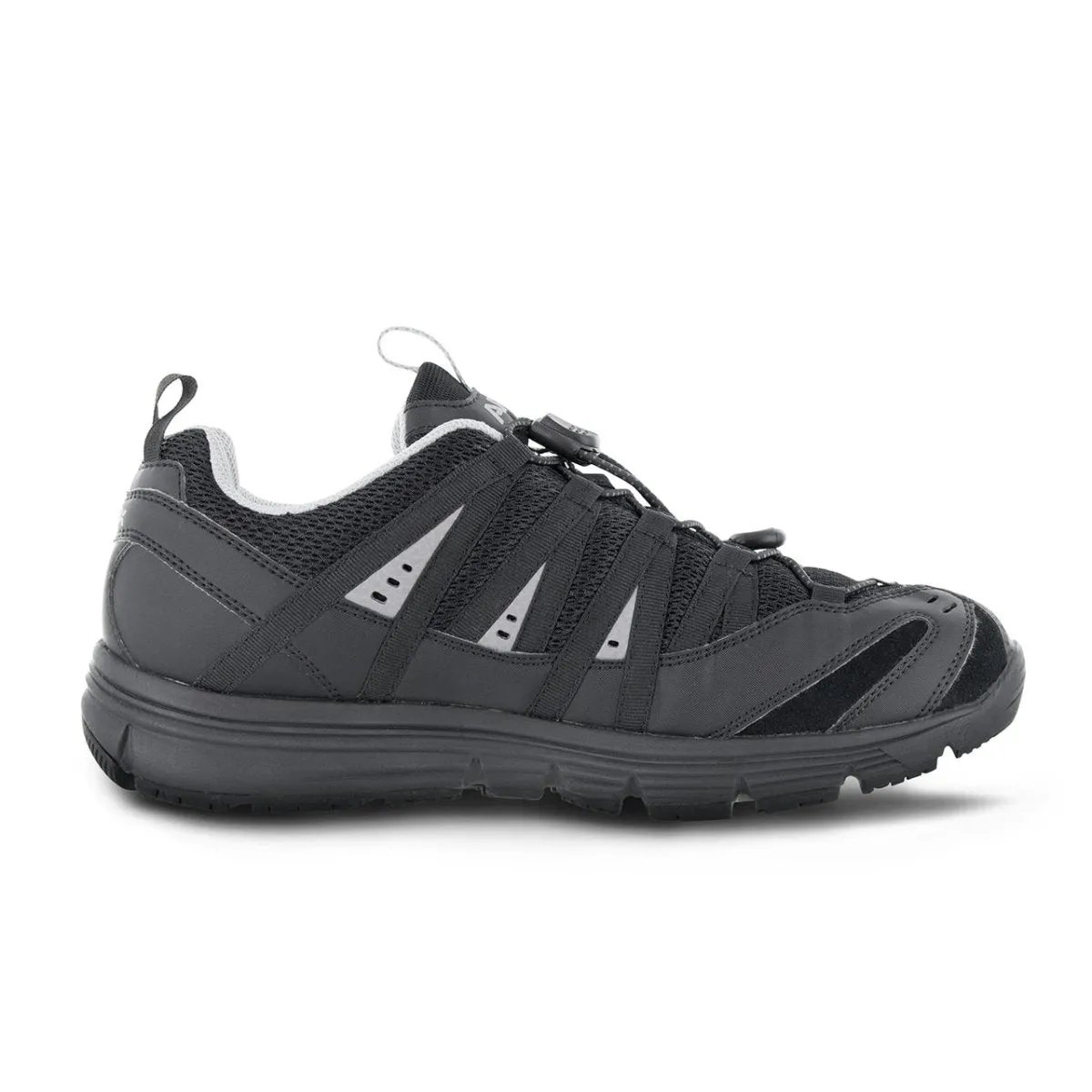 Apex A5000m Bungee Lace Athletic Men's Active Shoe In Black