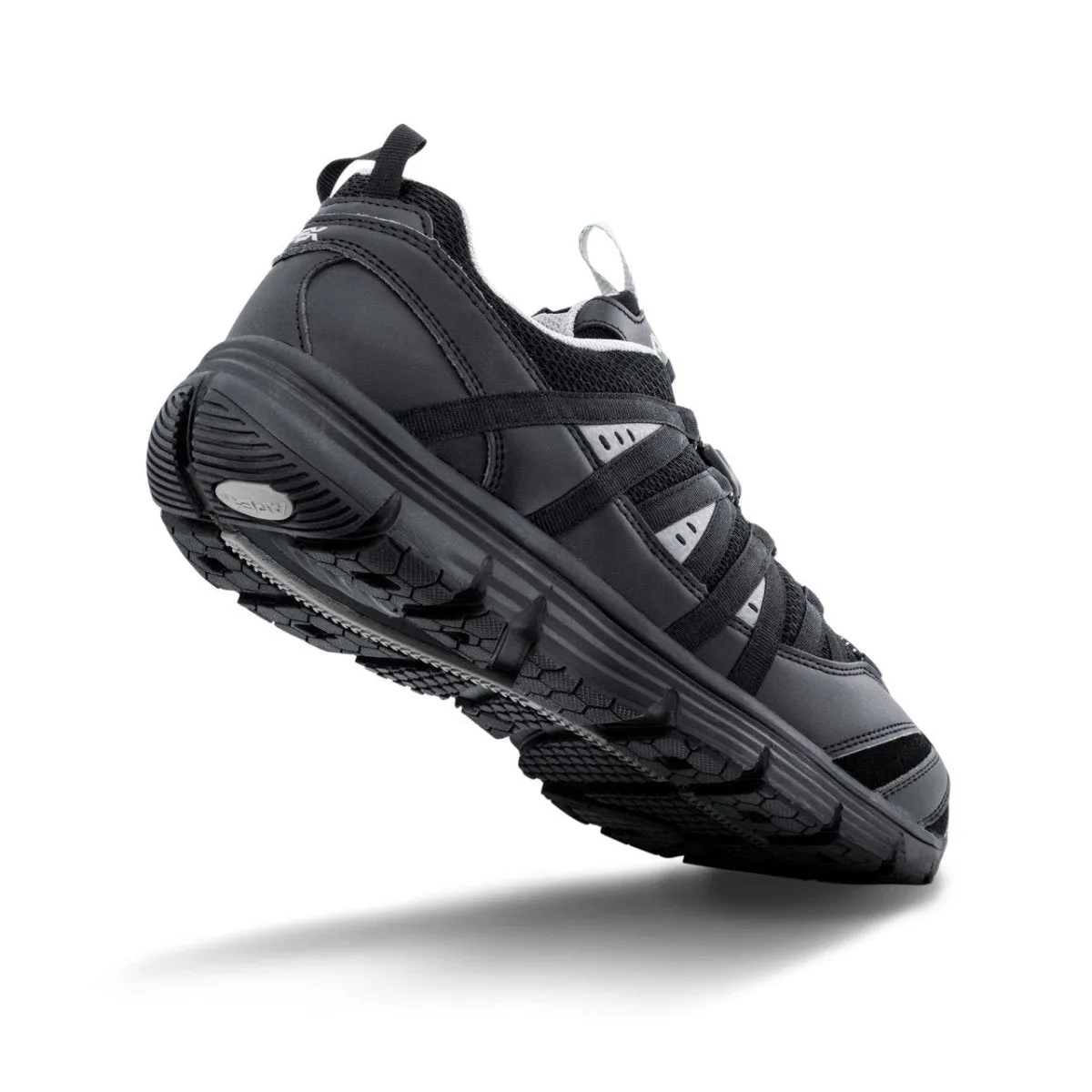 Apex A5000m Bungee Lace Athletic Men's Active Shoe In Black