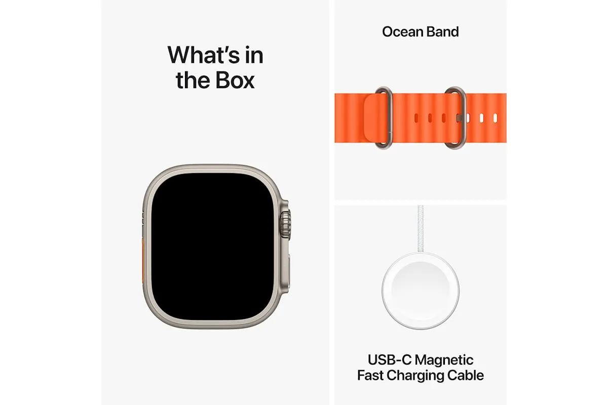 Apple Watch Ultra 2 | 49mm | Titanium Orange Ocean Band