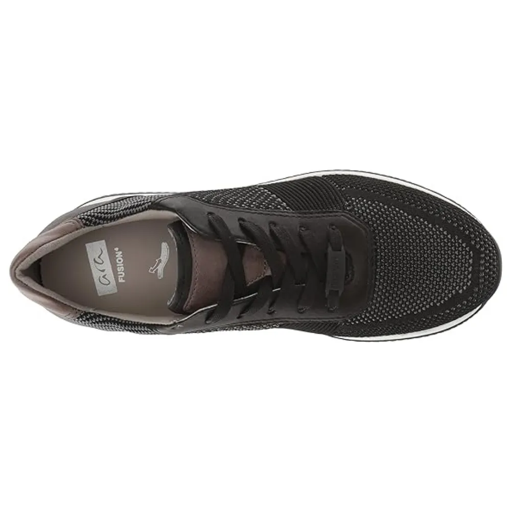 Ara Louie Black Leather Sneaker (Men's)