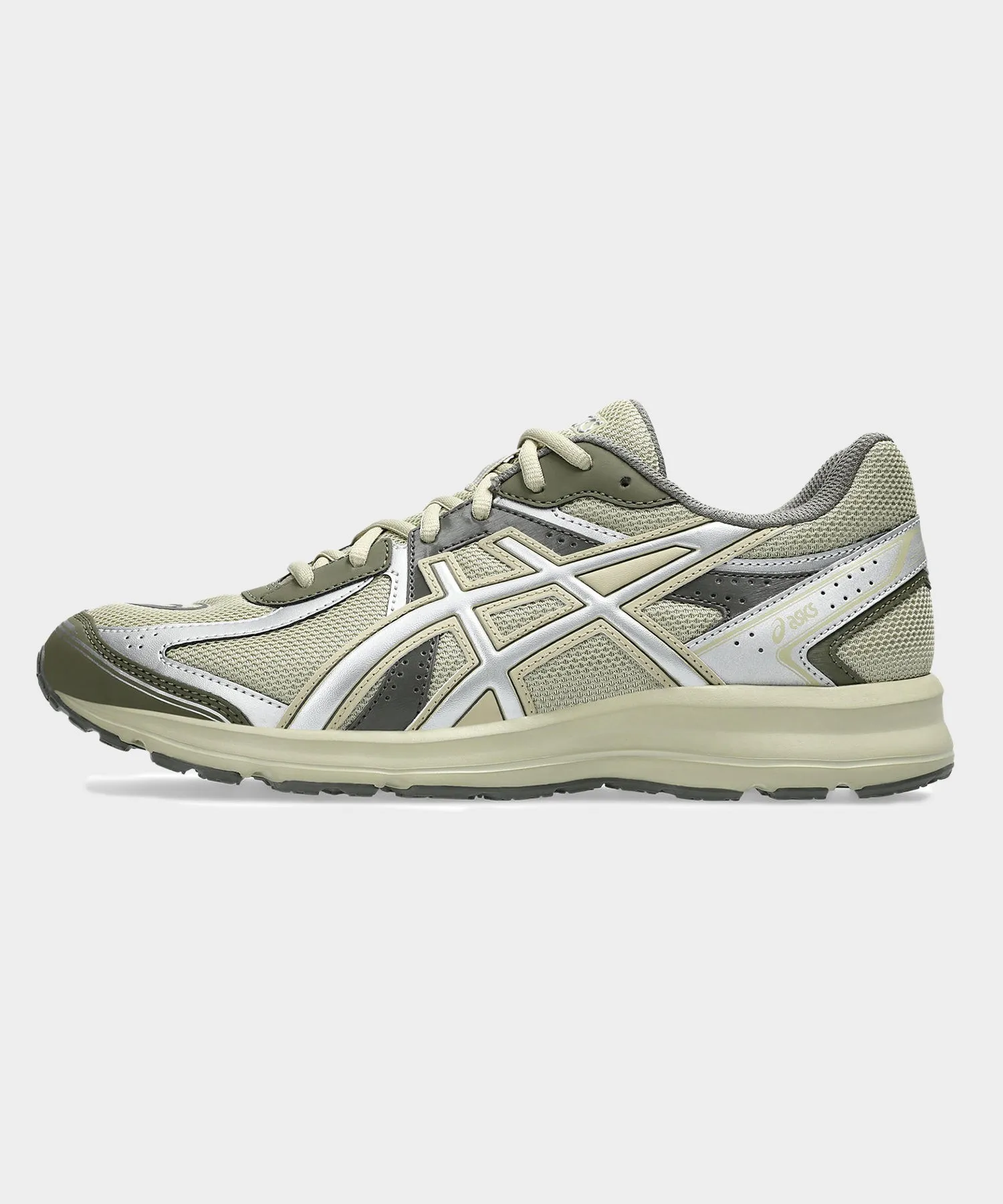 Asics Jog 100S in Khaki   Pure Silver