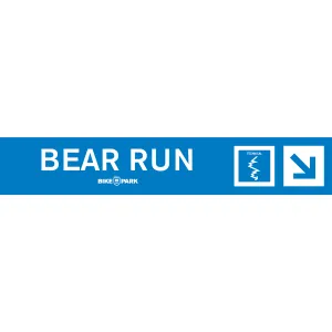 Bear Run Mountain Bike Trail Sign