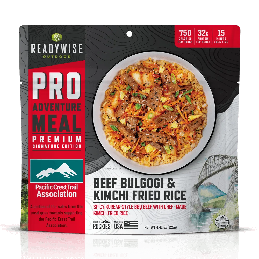 Beef Bulgogi & Kimchi Fried Rice - Signature Edition Pro Adventure Meal with the Pacific Crest Trail Association