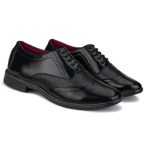 Bersache Comfortable Formal Outdoor Stylish Officewear Partywear Shoes For Men 9098 (Black)