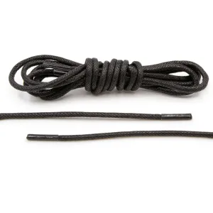 Black Waxed Dress Shoelaces