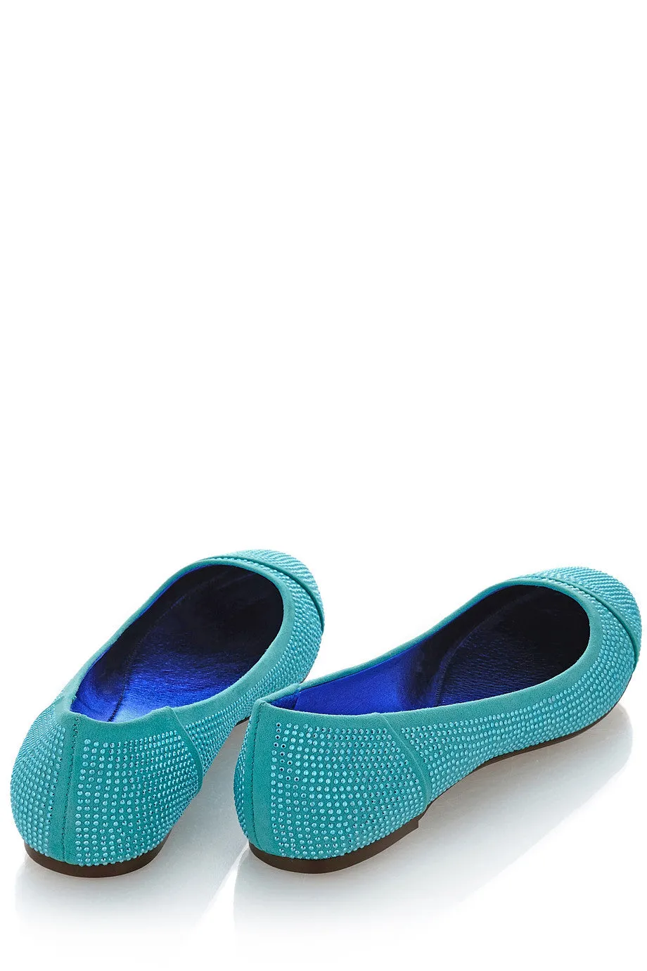 BLINK AUGUSTA Teal Studded Ballerinas