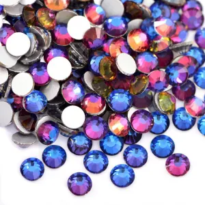 Blue Volcano glass rhinestones