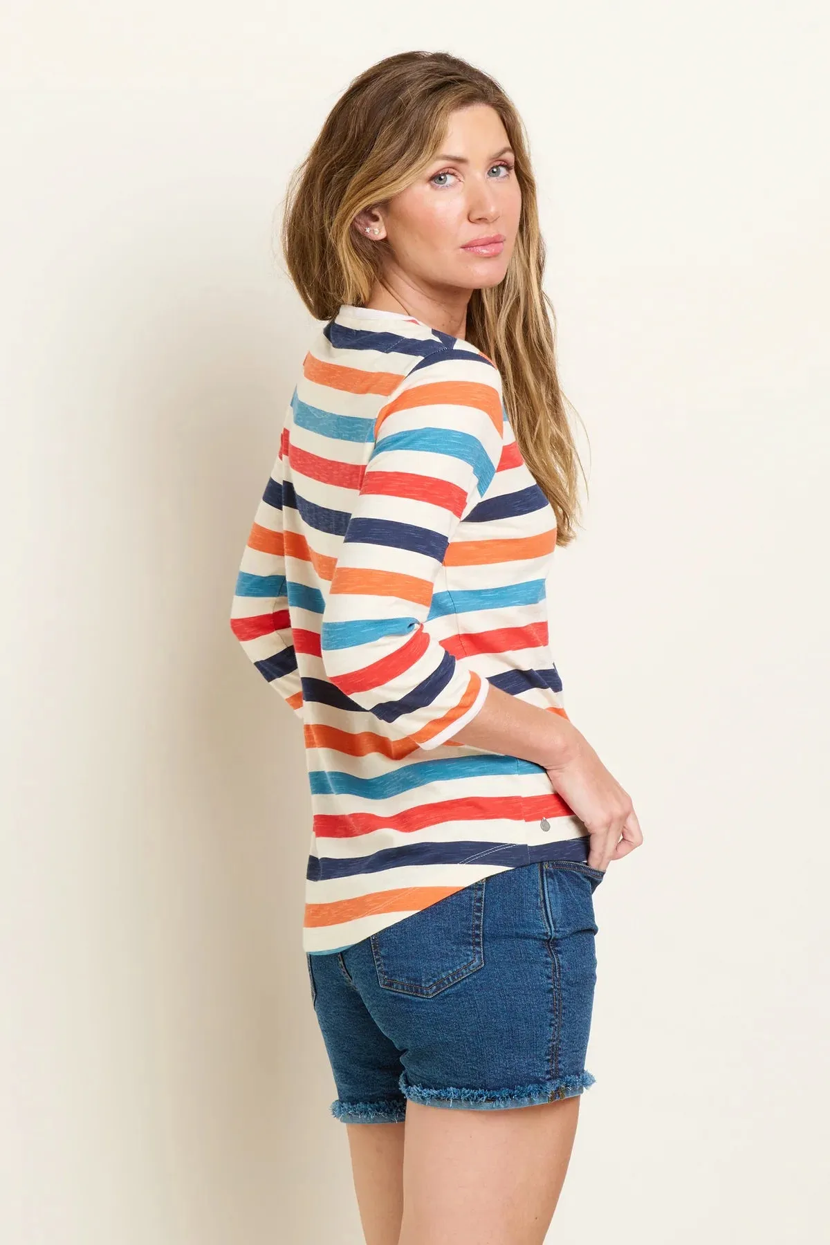 BRAKEBURN Alina Striped T-Shirt