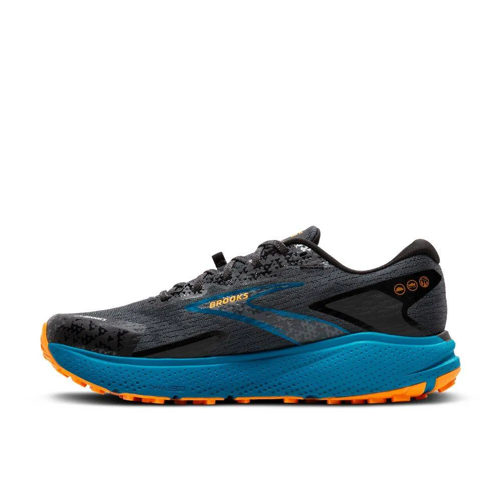 Brooks Divide 5 (Mens) - Ebony/Blue Sapphire/Orange