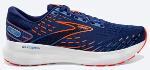 Brooks Men's Glycerin 20 - Blue Depths/Palace Blue/Orange (1103821D444)