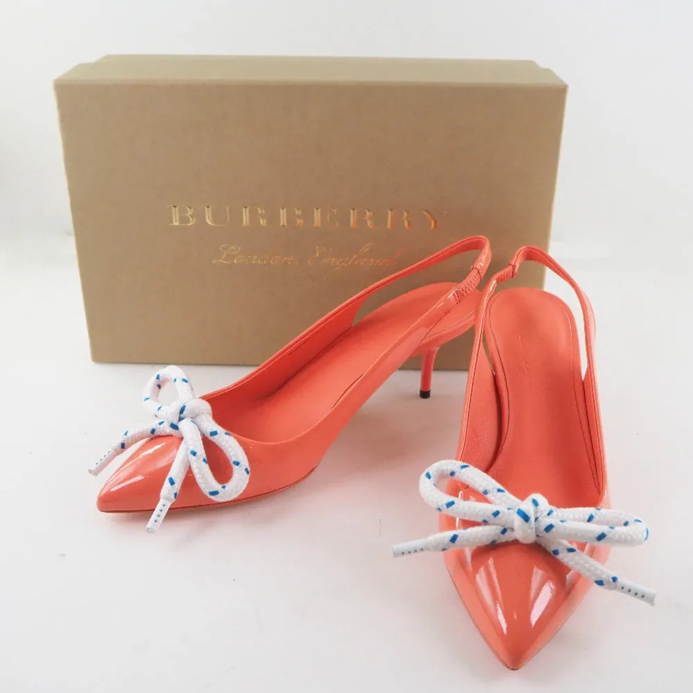 Burberry Patent Leather BOW FINK 55 Shoes