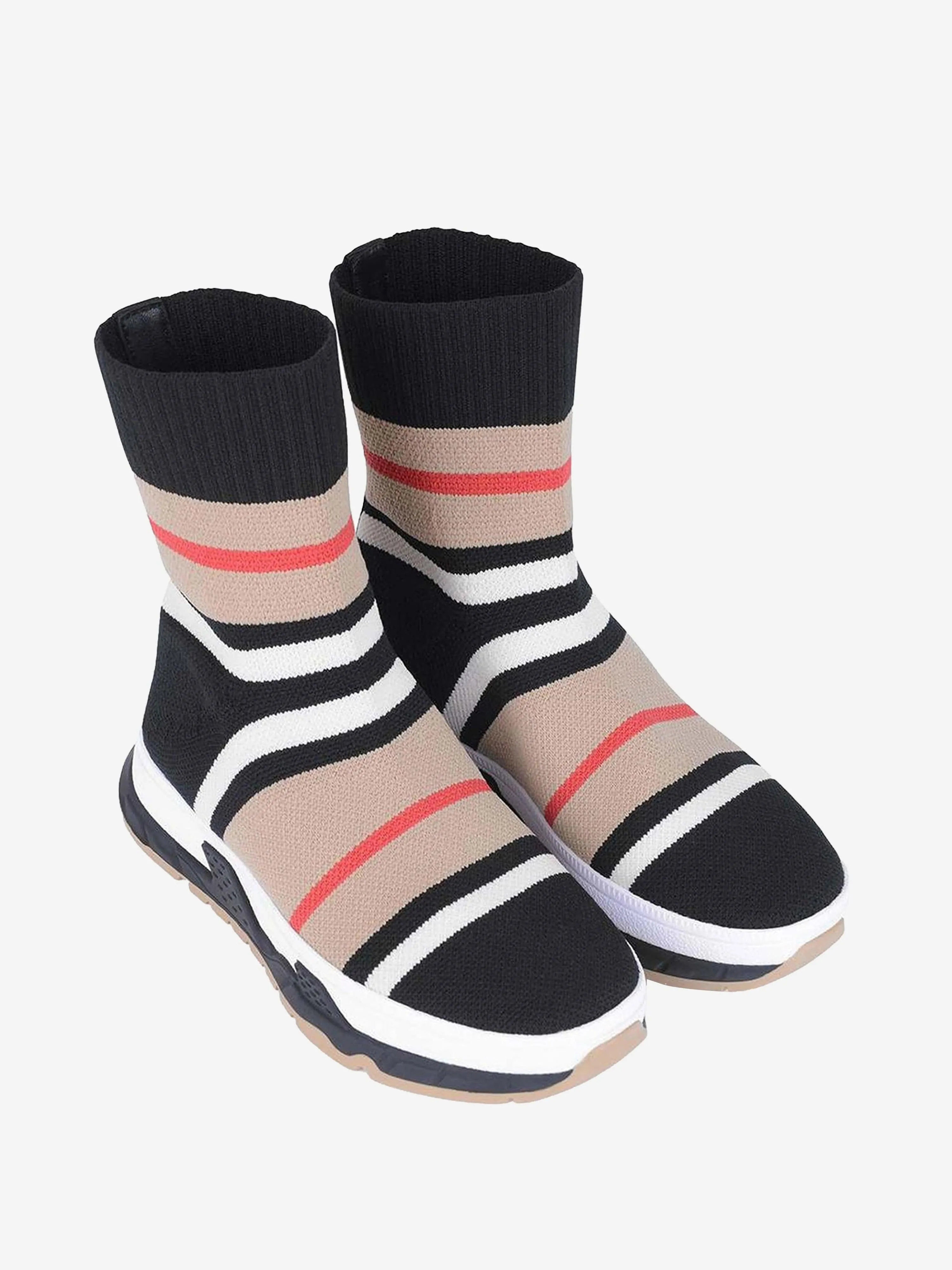 Burberry Striped Sock Trainers