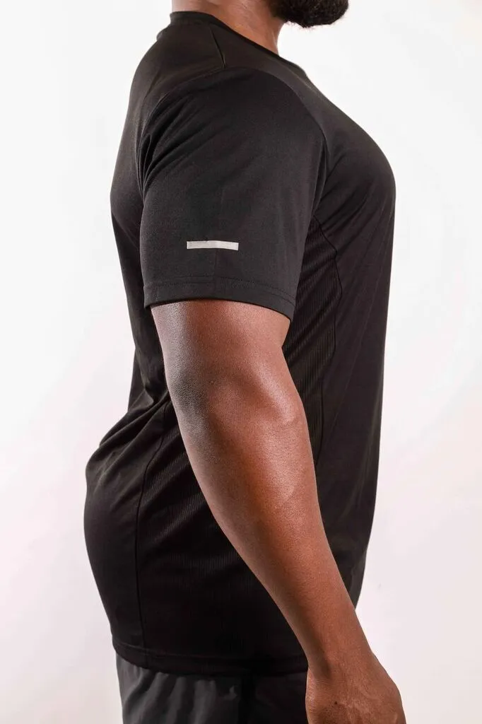 Burk Short Sleeve Shirt - Black with White Logo