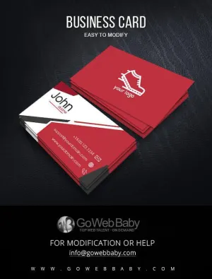 Business Card For Footwear Store