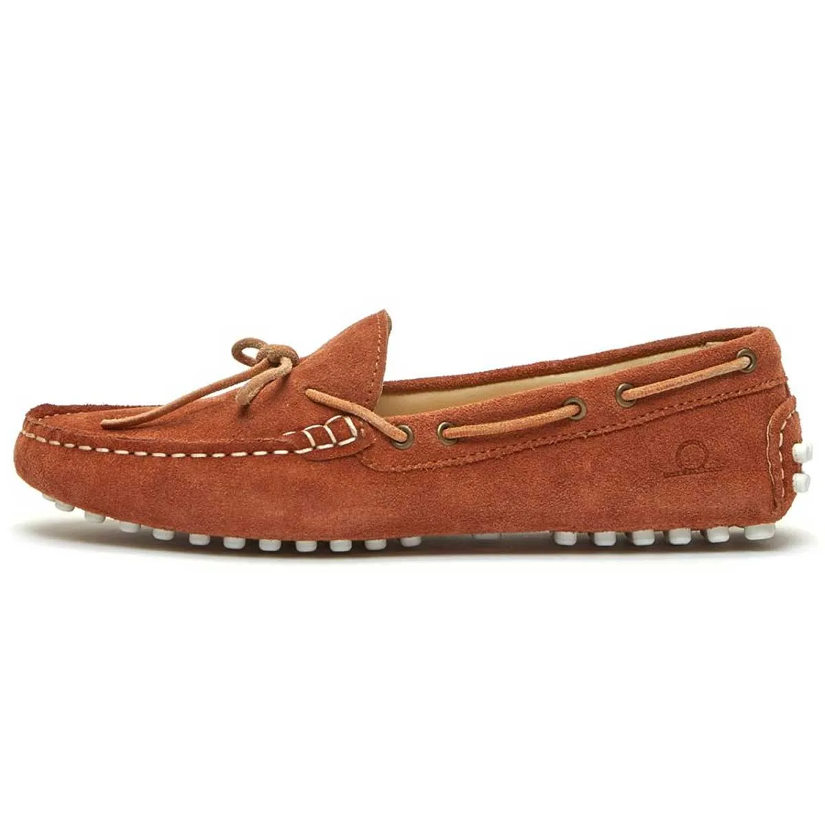 CHATHAM Aria Suede Driving Moccasins - Women's - Cognac