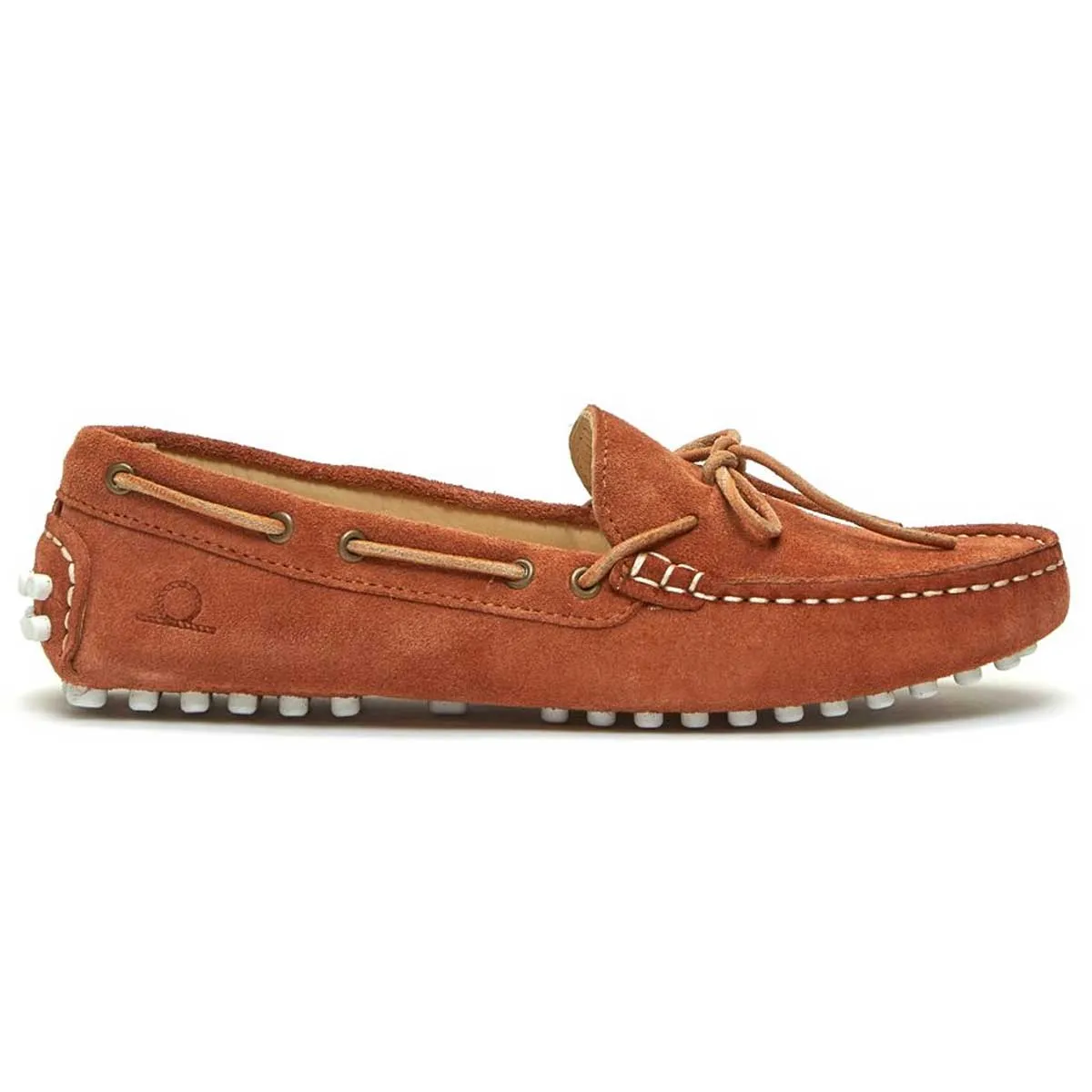 CHATHAM Aria Suede Driving Moccasins - Women's - Cognac