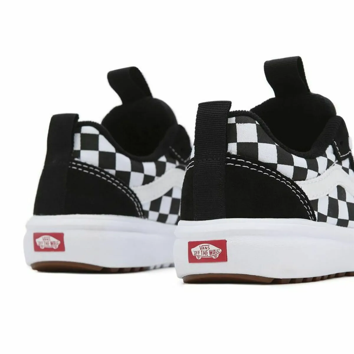 Children’s Casual Trainers Vans Range Exp Checkerboard White Black