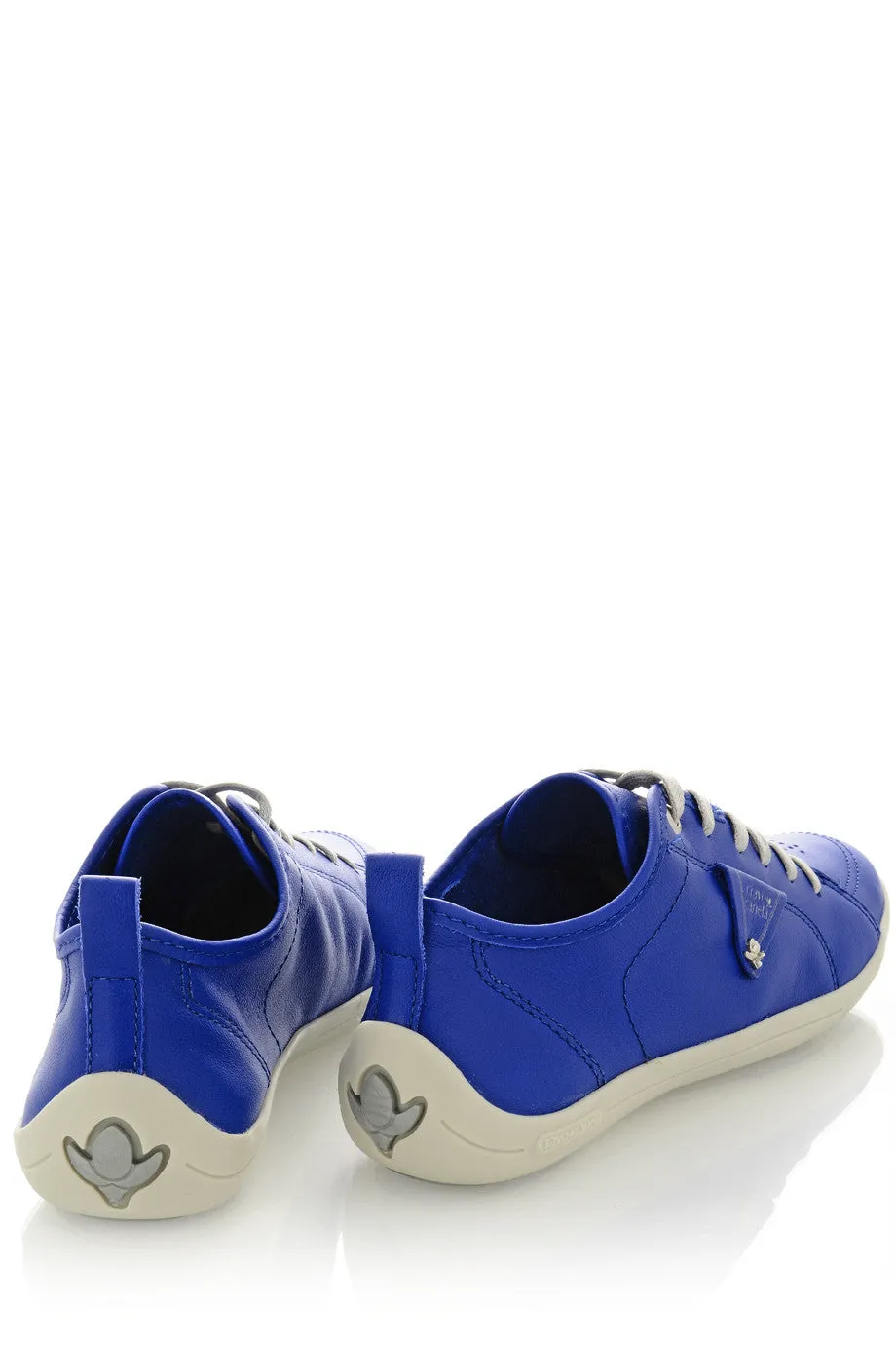 CRAVO & CANELA LOLLY Royal Blue Leather Sneakers