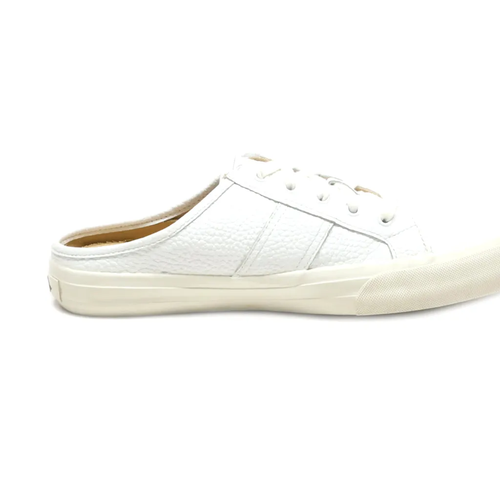 Crown Vintage Mules Leather White Colour For Women