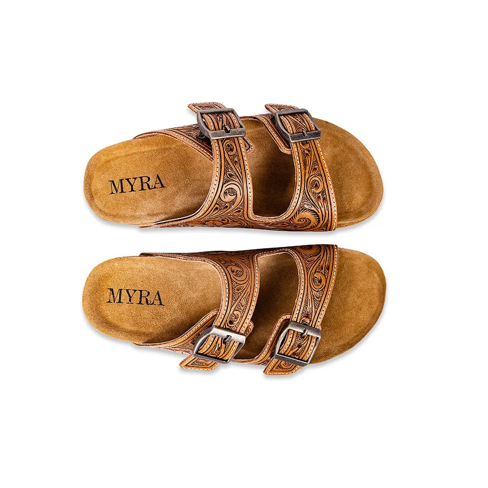 Darla Trail Hand-Tooled Sandals