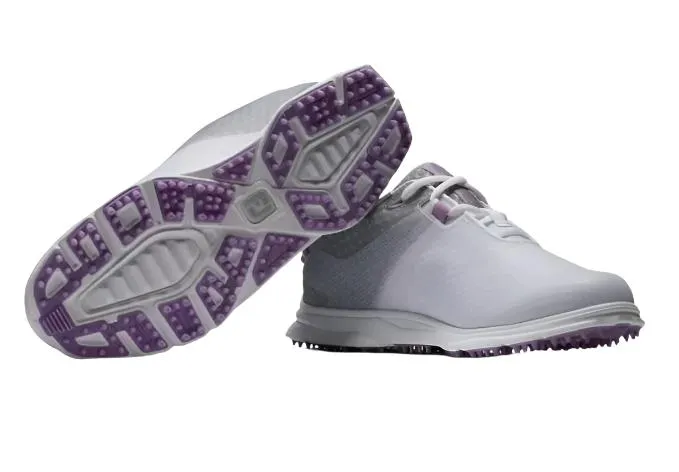 FootJoy Womens Pro/SL Sport Golf Shoes White/Lilac