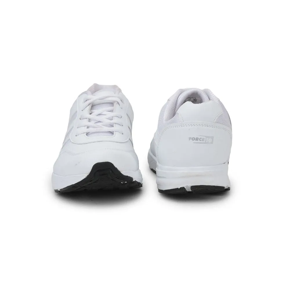 Force 10 Casual Lacing Shoes For Men (White) LB46-EL By Liberty