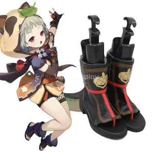 Genshin Impact Sayu Black Cosplay Shoes