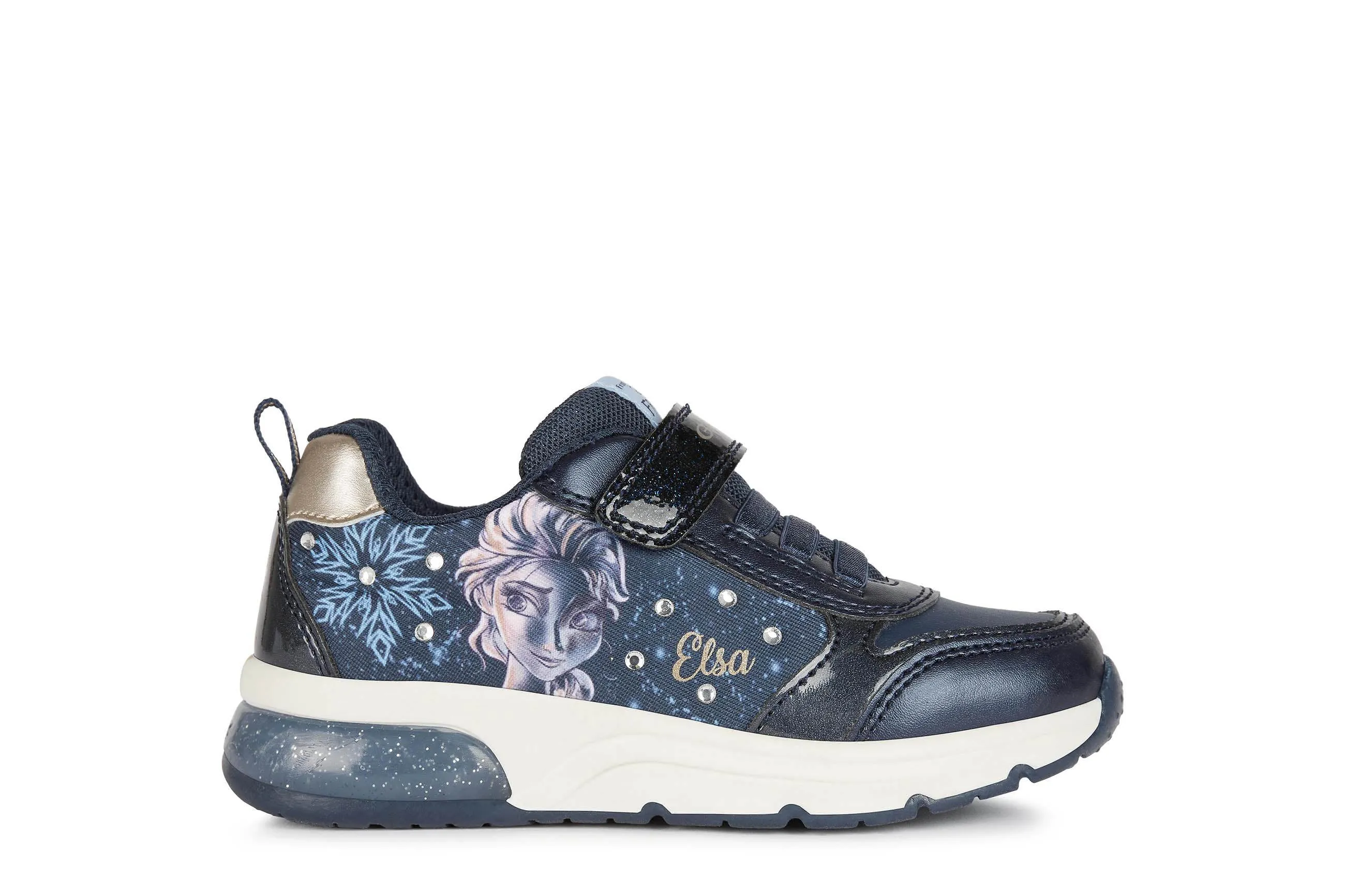 Geox Kids Trainers | Elsa Spaceclub Velcro | Navy